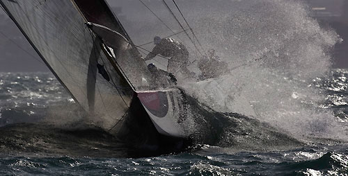 BMW Oracle Racing, Louis Vuitton Pacific Series, Auckland, 5/02/2009. Photo copyright Stefano Gattini / www.carloborlenghi.com