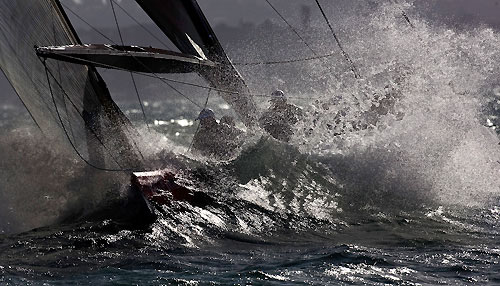 BMW Oracle Racing, Louis Vuitton Pacific Series, Auckland, 5/02/2009. Photo copyright Stefano Gattini / www.carloborlenghi.com