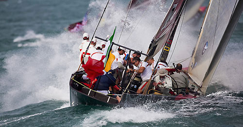 BMW Oracle Racing and Luna Rossa Challenge, Louis Vuitton Pacific Series, Auckland, 5/02/2009. Photo copyright Stefano Gattini / www.carloborlenghi.com