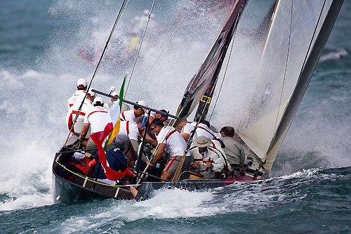 BMW Oracle Racing and Luna Rossa Challenge, Louis Vuitton Pacific Series, Auckland, 5/02/2009. Photo copyright Stefano Gattini / www.carloborlenghi.com