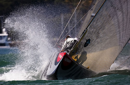 Italia Challenge and Alinghi, Louis Vuitton Pacific Series, Auckland, 6/02/2009. Photo copyright Stefano Gattini / www.carloborlenghi.com