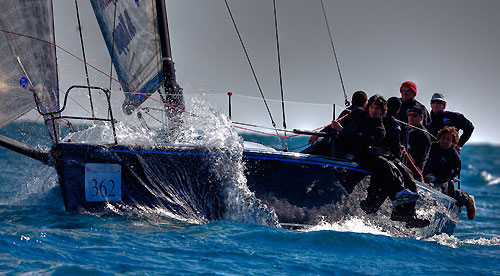 XXV Primo Cup - Trophée Credit Suisse. Training Day - Melges 32 - Mascalzone Latino, Montecarlo, 12/02/2009. Photo copyright Carlo Borlenghi / www.carloborlenghi.com