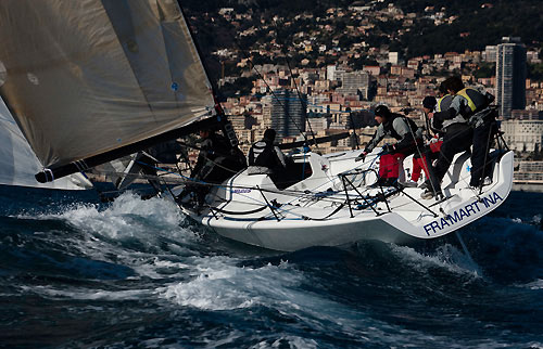 XXV Primo Cup - Trophée Credit Suisse. Fleet Race - Melges 32 - Framartina, Montecarlo, 13/02/2009. Photo copyright Carlo Borlenghi / www.carloborlenghi.com