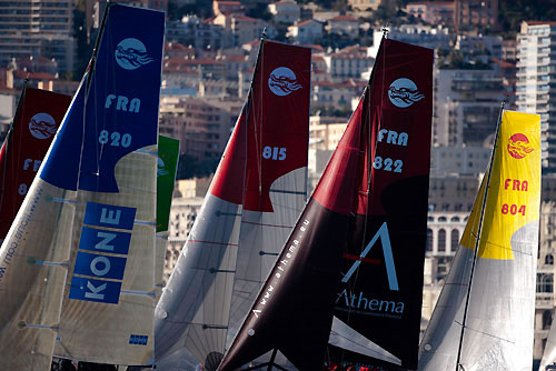 XXV Primo Cup - Trophée Credit Suisse. Fleet Race Start Longtze Premier , Montecarlo, 13/02/2009. Photo copyright Carlo Borlenghi / www.carloborlenghi.com