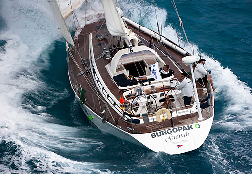 Start in Antigua, Adam Cleary's Gienah, RORC Caribbean 600. Photo copyright Carlo Borlenghi.