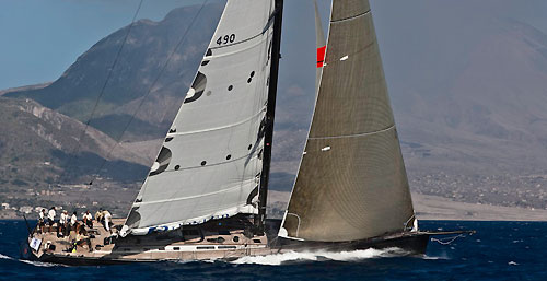 Passage at Montserrat's active volcano for Danilo Salsi's Swan 90, DSK Pioneer, RORC Caribbean 600. Photo copyright Carlo Borlenghi.