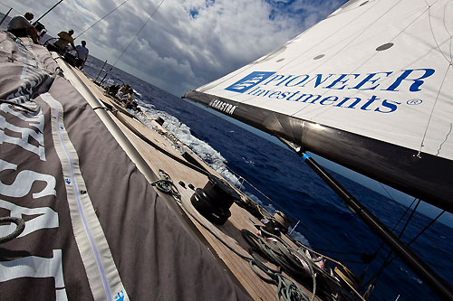 Onboard Danilo Salsi's Swan 90, DSK Pioneer, RORC Caribbean 600. Photo copyright Stefano Gattini.