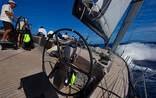 Onboard Danilo Salsi's Swan 90, DSK Pioneer, RORC Caribbean 600. Photo copyright Stefano Gattini.