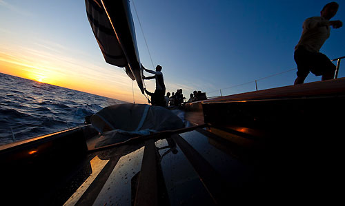 Onboard Danilo Salsi's Swan 90, DSK Pioneer, RORC Caribbean 600. Photo copyright Stefano Gattini.