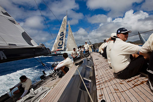 Onboard Danilo Salsi's Swan 90, DSK Pioneer, RORC Caribbean 600. Photo copyright Stefano Gattini.