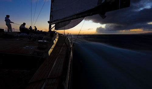 Onboard Danilo Salsi's Swan 90, DSK Pioneer, RORC Caribbean 600. Photo copyright Stefano Gattini.