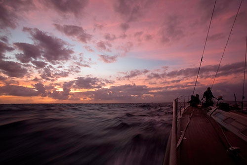 Onboard Danilo Salsi's Swan 90, DSK Pioneer, RORC Caribbean 600. Photo copyright Stefano Gattini.