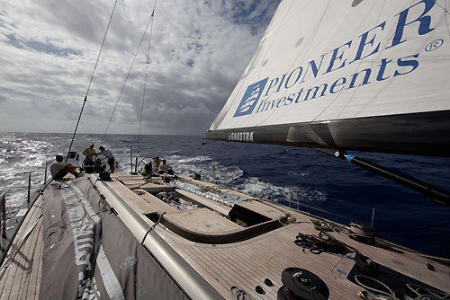 Onboard Danilo Salsi's Swan 90, DSK Pioneer, RORC Caribbean 600. Photo copyright Stefano Gattini.