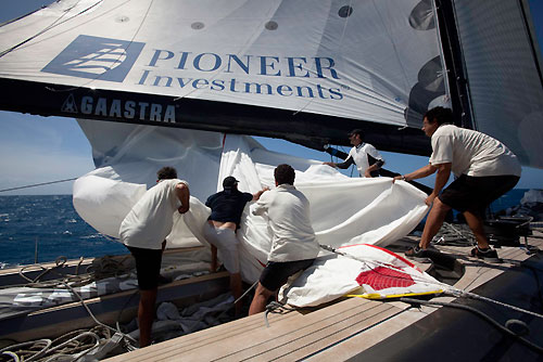 Onboard Danilo Salsi's Swan 90, DSK Pioneer, RORC Caribbean 600. Photo copyright Stefano Gattini.