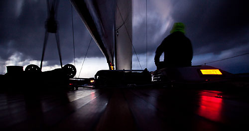 Onboard Danilo Salsi's DSK, October 18, 2009, during the Rolex Middle Sea Race 2009. Photo copyright Bruno Cocozza / Studio Borlenghi.