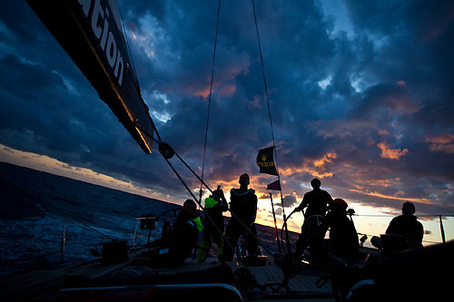 Onboard Danilo Salsi's DSK, October 19, 2009, during the Rolex Middle Sea Race 2009. Photo copyright Bruno Cocozza / Studio Borlenghi.