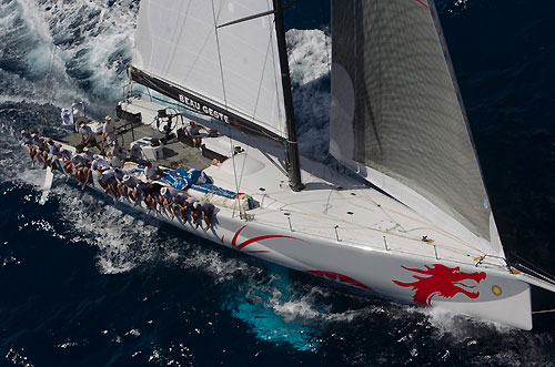 Antigua 22-02-2010. Beau Geste after the start of the RORC Caribbean 600. Photo copyright Carlo Borlenghi.