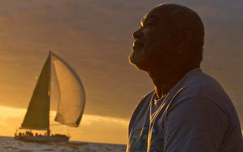 Antigua 22-02-2010. Sunset in Barbuda, RORC Caribbean 600. Photo copyright Carlo Borlenghi.