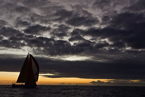 Antigua 22-02-2010. Sunset in Barbuda, RORC Caribbean 600. Photo copyright Carlo Borlenghi.