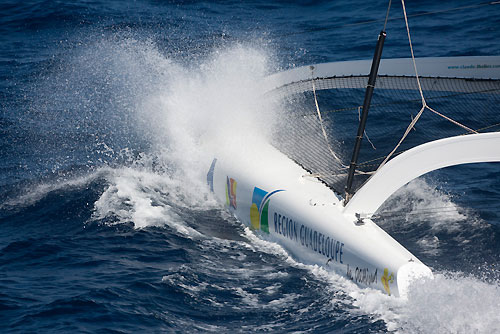 Antigua 22-02-2010. Region Guadalupe after the start of the RORC Caribbean 600. Photo copyright Carlo Borlenghi.