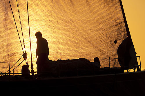 Sunrise at Isles Sense Guadalupe for DSK-Pioneer Investments, during the RORC Caribbean 600. Photo copyright Carlo Borlenghi.