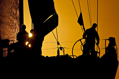 Sunrise at Isles Sense Guadalupe for DSK-Pioneer Investments, during the RORC Caribbean 600. Photo copyright Carlo Borlenghi.