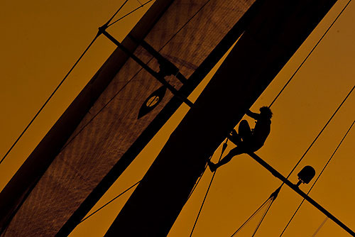 Sunrise at Isles Sense Guadalupe for DSK-Pioneer Investments, during the RORC Caribbean 600. Photo copyright Carlo Borlenghi.