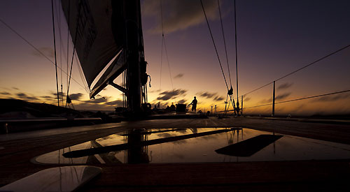 Onboard DSK Pioneer Investments during the RORC Caribbean 600. Photo copyright Stefano Gattini.