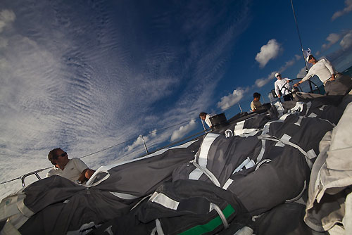 Onboard DSK Pioneer Investments during the RORC Caribbean 600. Photo copyright Stefano Gattini.