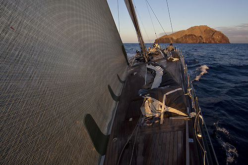 Onboard Danilo Salsi's Swan 90, DSK Pioneer, RORC Caribbean 600. Photo copyright Stefano Gattini.