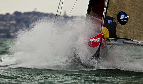 Auckland, 16-03-2010. Azzurra vs Mascazone, during the Louis Vuitton Trophy in Auckland 2010. Photo copyright Stefano Gattini of Studio Borlenghi and Azzurra.