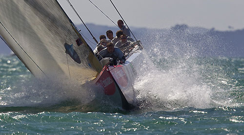 Auckland, 17-03-2010. Azzurra vs Artemis, during the Louis Vuitton Trophy in Auckland 2010. Photo copyright Stefano Gattini of Studio Borlenghi and Azzurra.