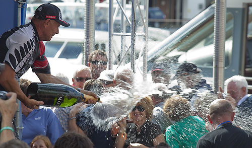 Auckland, 21-03-2010. At the prize giving, during the Louis Vuitton Trophy in Auckland 2010. Photo copyright Stefano Gattini of Studio Borlenghi and Azzurra.