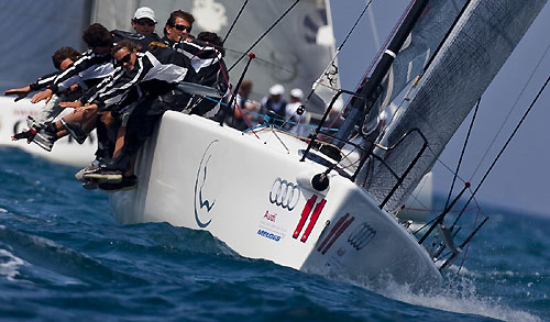 Scarlino, 01/05/10. Audi Melges 32 Sailing Series 2010. Calvi Network. Photo copyright Guido Trombetta and Bplan.