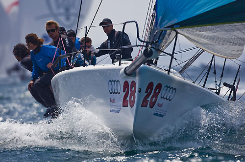 Scarlino, 01/05/10. Audi Melges 32 Sailing Series 2010. Brontolo. Photo copyright Guido Trombetta and Bplan.