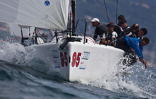 Scarlino, 01/05/10. Audi Melges 32 Sailing Series 2010. B-LinSailing.com. Photo copyright Guido Trombetta and Bplan.