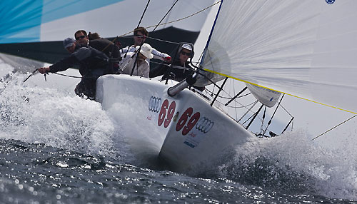 Scarlino, 01/05/10. Audi Melges 32 Sailing Series 2010. Bliksem. Photo copyright Guido Trombetta and Bplan.