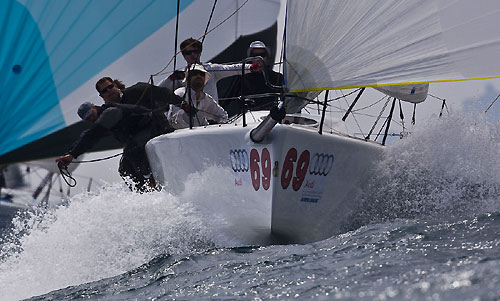 Scarlino, 01/05/10. Audi Melges 32 Sailing Series 2010. Bliksem. Photo copyright Guido Trombetta and Bplan.