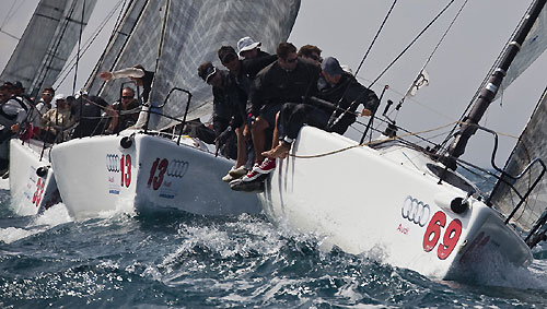 Scarlino, 01/05/10. Audi Melges 32 Sailing Series 2010. Bliksem. Photo copyright Guido Trombetta and Bplan.