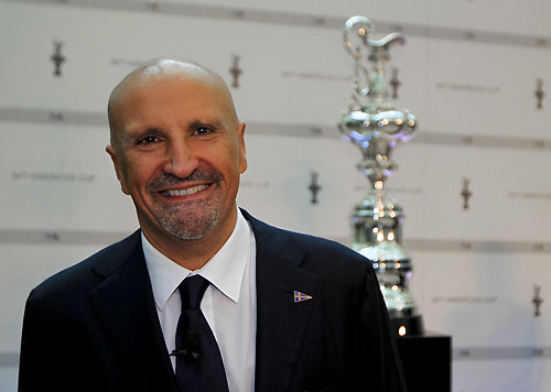 Vincenzo Onorato at the 34th America's Cup Press Conference, Roma, 06/05/2010. Photo copyright Carlo Borlenghi.