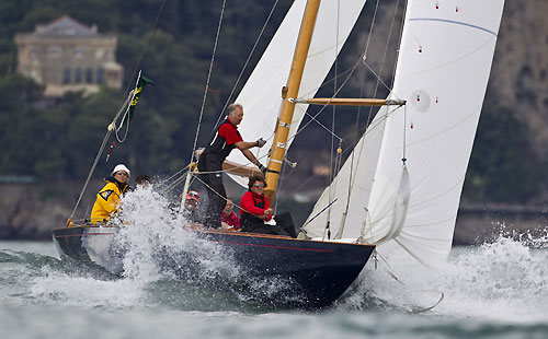 Giovanni Mogna's 8M I.R. Bona from Italy at Portofino, 14/05/10 Portofino Rolex Trophy 2010. Photo copyright Carlo Borlenghi, Rolex.