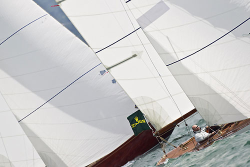 Giovanni Mogna's 8M I.R. Bona from Italy at Portofino, 14/05/10 Portofino Rolex Trophy 2010. Photo copyright Carlo Borlenghi, Rolex.