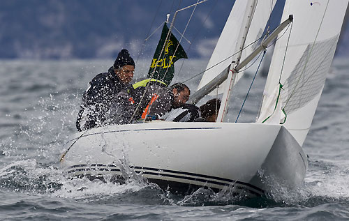 The Dragon fleet action, Portofino, 15/05/10 Portofino Rolex Trophy 2010. Photo copyright Carlo Borlenghi, Rolex.