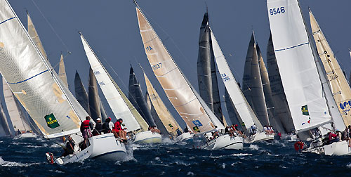 St Tropez, 13-06-2010. Giraglia Rolex Cup 2010, Start race. Photo copyright Stefano Gattini.