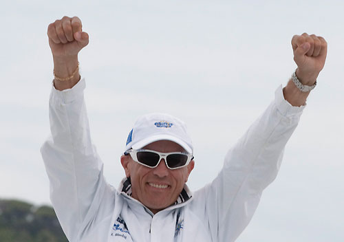 St Tropez, 14/06/10. Giraglia Rolex Cup 2010, Esimit Europa 2's Igor Simcic. Photo copyright Carlo Borlenghi.