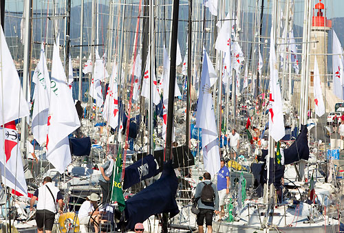 St Tropez, 14/06/10. Giraglia Rolex Cup 2010, Dock side. Photo copyright Carlo Borlenghi.