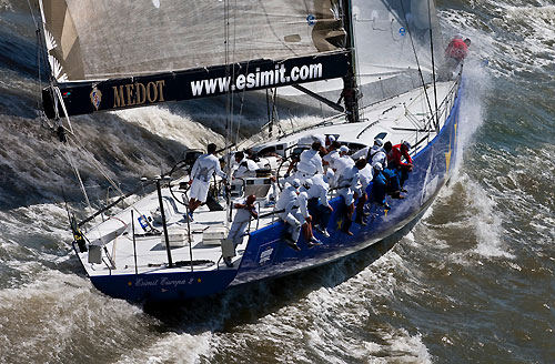 St Tropez, 16/06/10. Giraglia Rolex Cup 2010. Start in Saint Tropez, Esimit Europa 2. Photo copyright Carlo Borlenghi.