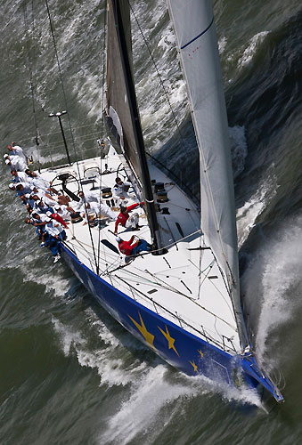 St Tropez, 16/06/10. Giraglia Rolex Cup 2010. Start in Saint Tropez, Esimit Europa 2. Photo copyright Carlo Borlenghi.