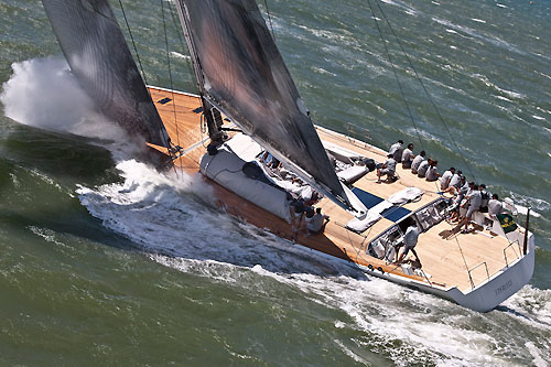 St Tropez, 16/06/10. Giraglia Rolex Cup 2010, Start in Saint Tropez, INDIO. Photo copyright Carlo Borlenghi.