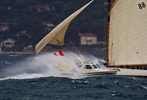 St Tropez, 15/06/10. Giraglia Rolex Cup 2010, Gireagli Rolex Cup, Day 3 conditions. Photo copyright Carlo Borlenghi.